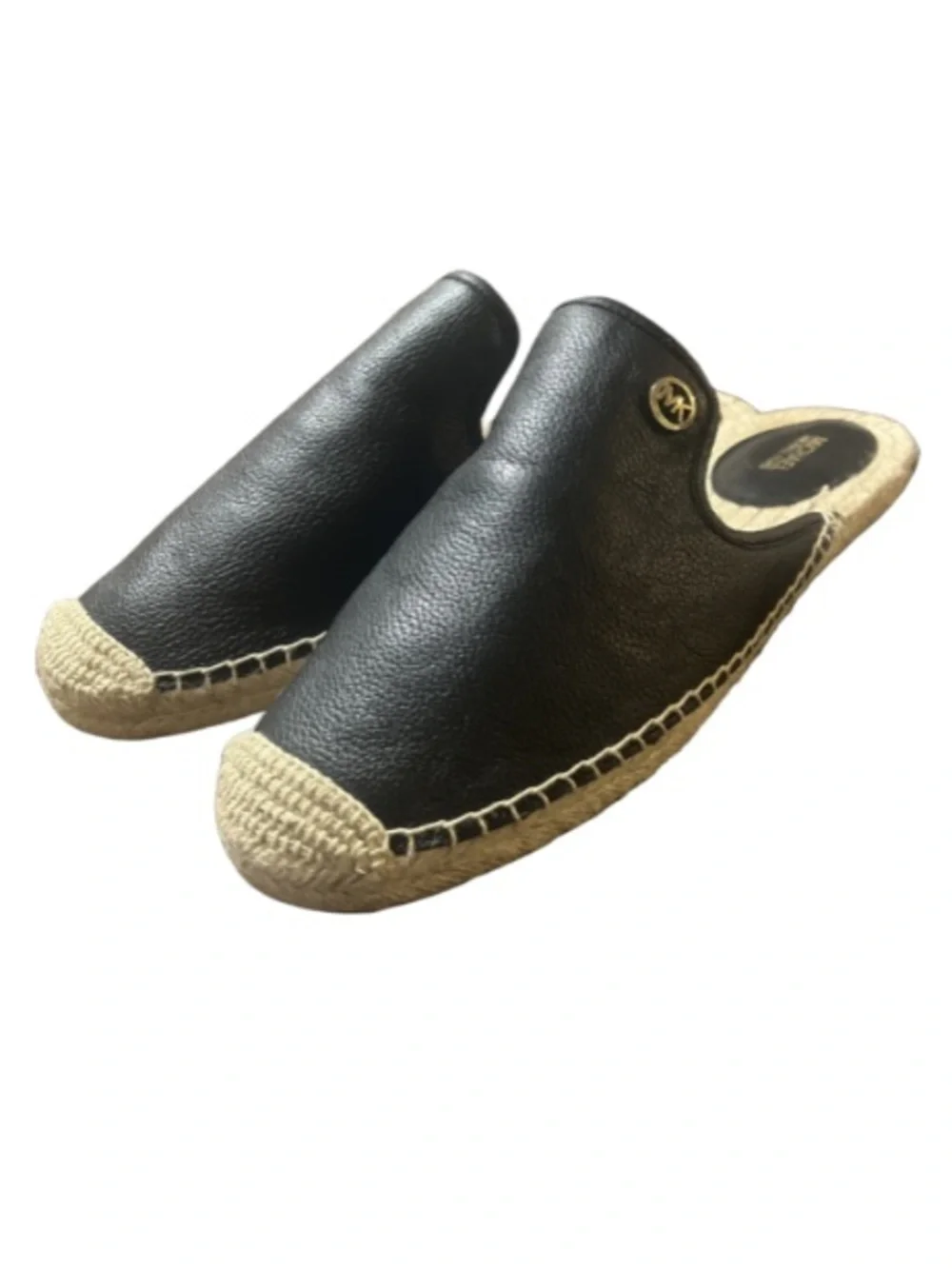 Michael Kors Hastings Espadrille Leather Mules Size 10M– Excellent Condition